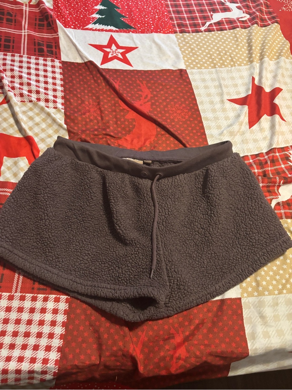 Harlow Women's Sherpa Athletic Shorts — Charcoal Gray
